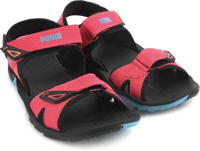 

Puma Women black-barberry-bluebird Sports Sandals