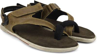 Woodland Men Camel Sandals
