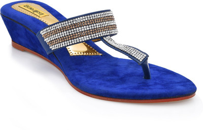 

Indirang Women Blue Wedges