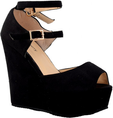 

Shuberry Women Black Wedges