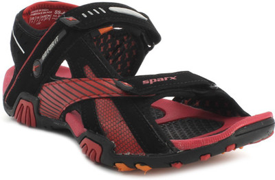 Sparx men black red sandals store
