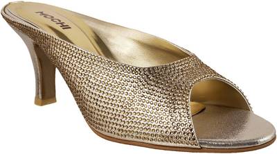 Mochi Women 15,Gold Heels