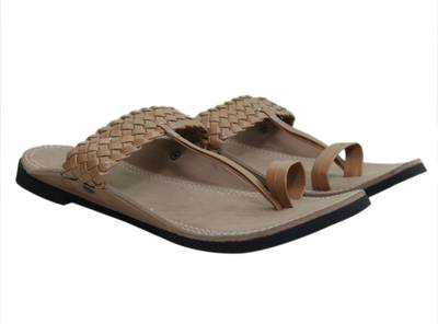 JS Men Beige Sandals
