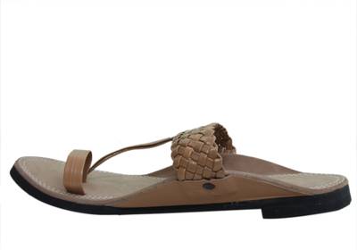JS Men Beige Sandals