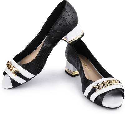 Cecconello Women Black/White Heels