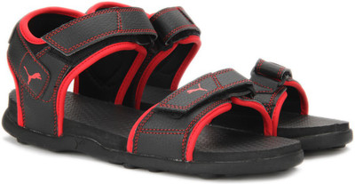 

Puma Men Puma Black-High Risk Red Sports Sandals