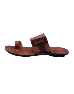 Airfax Men Tan Sandals