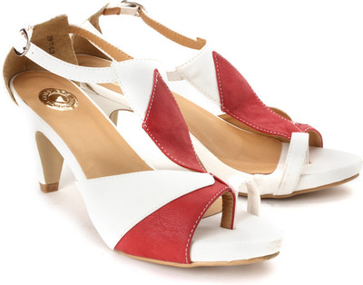 

Cobblerz Women Wht, Red Heels