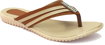 

With The Fashion Women Tan Flats
