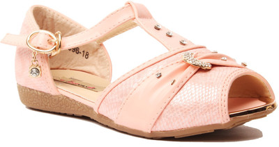 Foot Candy Girls Sports Sandals(Pink