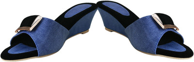 

Rare Women Blue Wedges