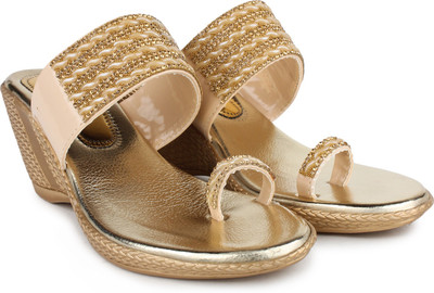 

Moonwalk Women Cream Wedges