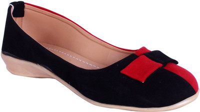 

Indirang Women Black,Red Flats