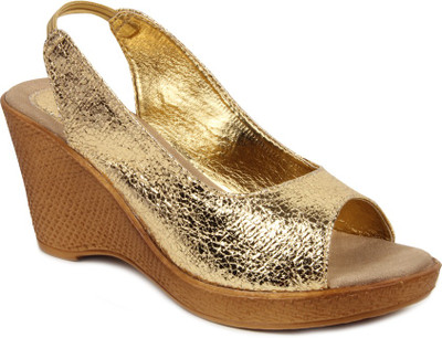 

Bruno Manetti Women Gold Wedges