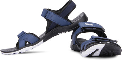 

Puma Men 02, Black, Insignia Blue, White Sports Sandals