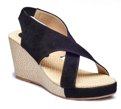 

Dolphin Miles Women Black Wedges