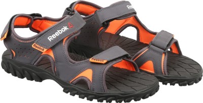 

REEBOK Men ASH GREY/WILD ORANGE/BLK Sports Sandals