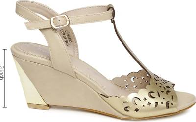 Dressberry Women Gold Heels