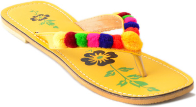 Myra Women Yellow Flats