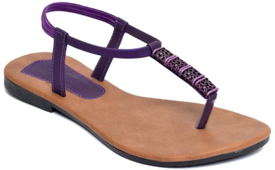Indirang Women Purple Flats