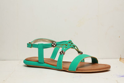 

Bata Women Green Flats