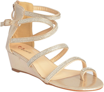 

Shuberry Women Gold Wedges