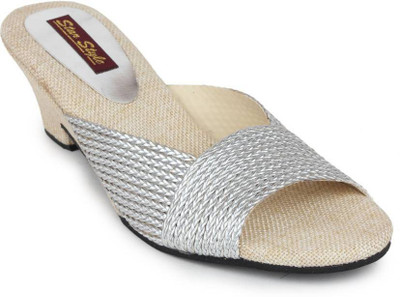 

Star Style Women Silver Heels