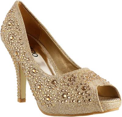 Metro Women 15,Gold Heels