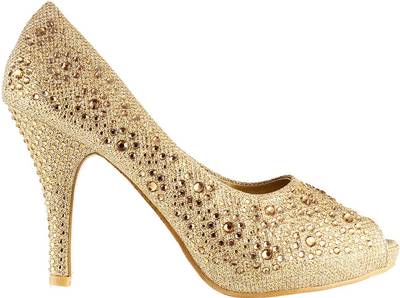 Metro Women 15,Gold Heels