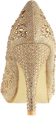 Metro Women 15,Gold Heels