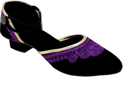 Handicraft Women Heels(Purple , 39 Euro)