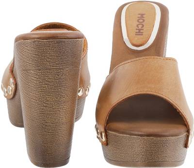 Mochi Women 23,Tan Heels