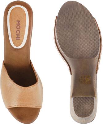 Mochi Women 23,Tan Heels