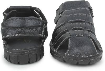Jackboot Men Black Sandals