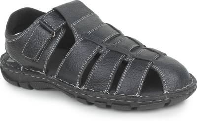 Jackboot Men Black Sandals