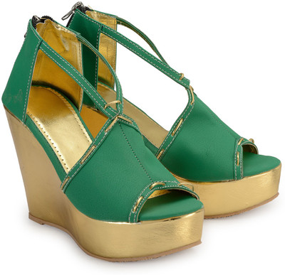 

Nell Women Green Wedges