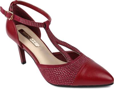 Spunk Women Maroon Heels