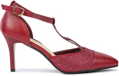 Spunk Women Maroon Heels