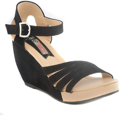 

Dolphin Miles Women Black Wedges