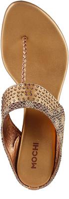 Mochi Women 28,Antiq-Gold Heels