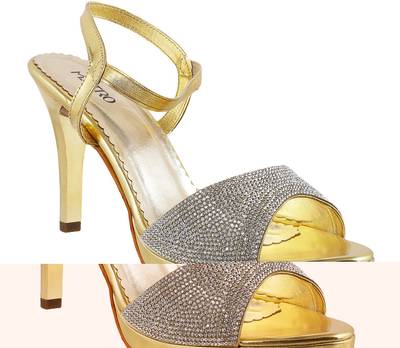 Metro Women 15,Gold Heels