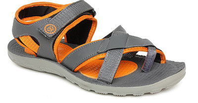 

Walkline Men Orange Sports Sandals