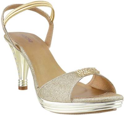 Mochi Women 28,Antiq-Gold Heels