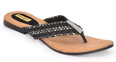 

Indirang Women Black Flats