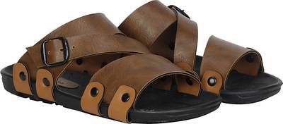 Kraasa Men Camel Sandals