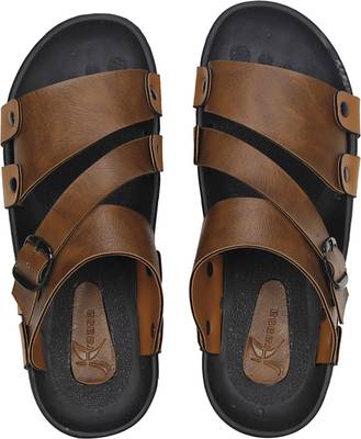Kraasa Men Camel Sandals