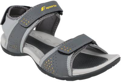 Fsports Men Grey Yellow Sandals