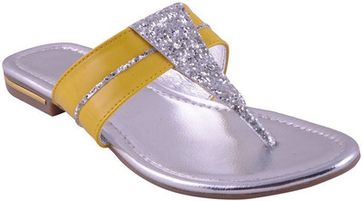 Adorn Women Yellow Flats