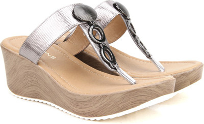 

Addons Women GUNMETAL Wedges