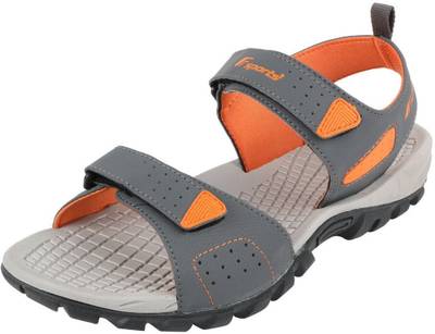 Fsports Men Grey Orange Sandals